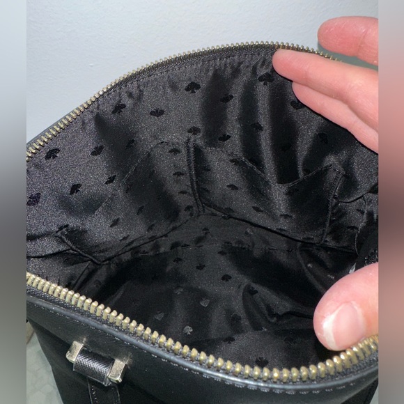 Kate Spade Black Handbag with gold hardware. Crossbody Strap included. - Picture 6 of 16